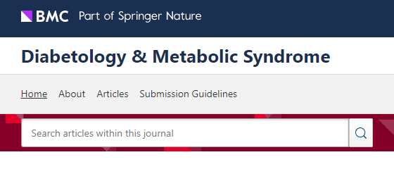 Diabetology & Metabolic Syndrome������ͼ