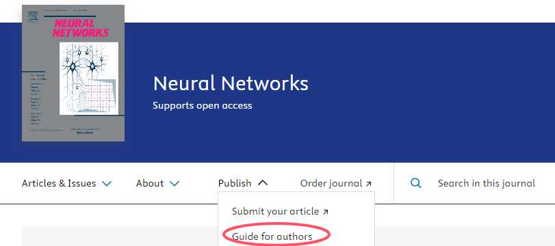 Neural Networks期刊封面