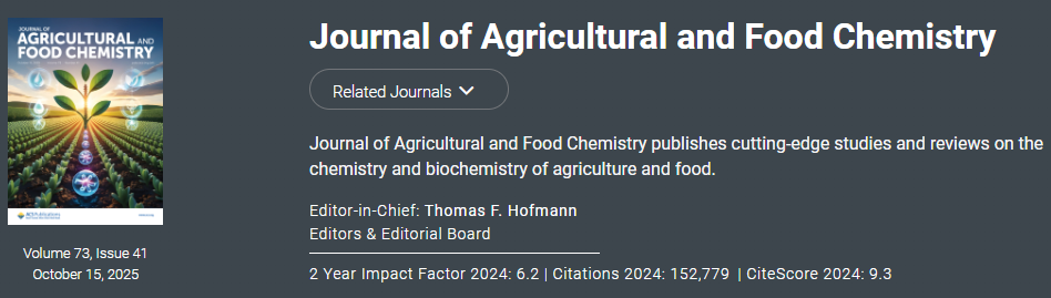 JOURNAL OF AGRICULTURAL AND FOOD CHEMISTRY�ڿ�����ͼ