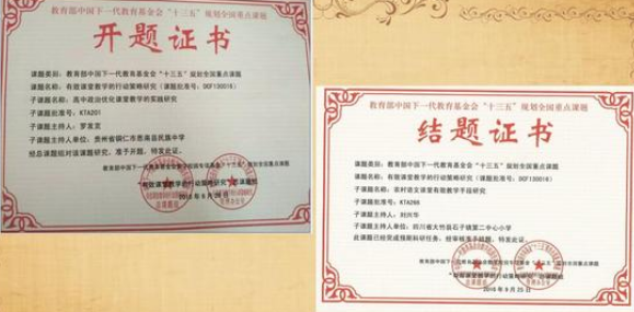 课题证书申报
