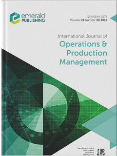 INTERNATIONAL JOURNAL OF OPERATIONS & PRODUCTION MANAGEMENT