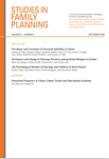 STUDIES IN FAMILY PLANNING
