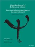 CANADIAN JOURNAL OF BEHAVIOURAL SCIENCE-REVUE CANADIENNE DES SCIENCES DU COMPORTEMENT