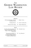 GEORGE WASHINGTON LAW REVIEW