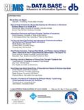 DATA BASE FOR ADVANCES IN INFORMATION SYSTEMS