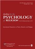 Archive for the Psychology of Religion-Archiv fur Religionspsychologie