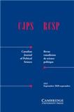 CANADIAN JOURNAL OF POLITICAL SCIENCE-REVUE CANADIENNE DE SCIENCE POLITIQUE
