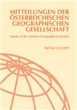 MITTEILUNGEN DER OSTERREICHISCHEN GEOGRAPHISCHEN GESELLSCHAFT