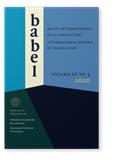 Babel-Revue Internationale de la Traduction-International Journal of Translation