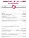 UNIVERSITY OF CINCINNATI LAW REVIEW