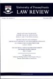 UNIVERSITY OF PENNSYLVANIA LAW REVIEW