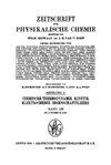 ZEITSCHRIFT FUR PHYSIKALISCHE CHEMIE-ABTEILUNG A-CHEMISCHE THERMODYNAMIK KINETIK ELEKTROCHEMIE EIGEN
